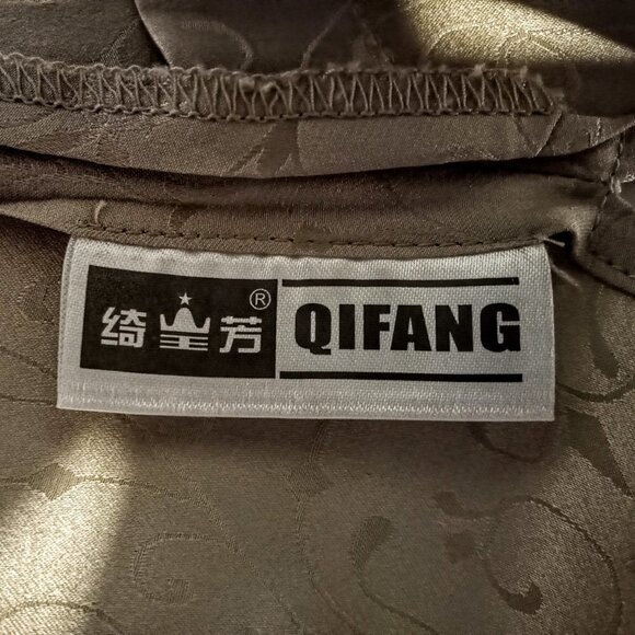 Custom Made Qifang Chinese Pure Silk Damask Jacket - Picture 8 of 9